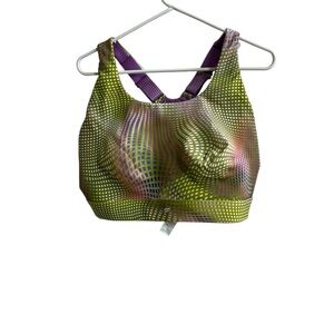 Fabletics Colorful Geometric Sports Bra 1X like new